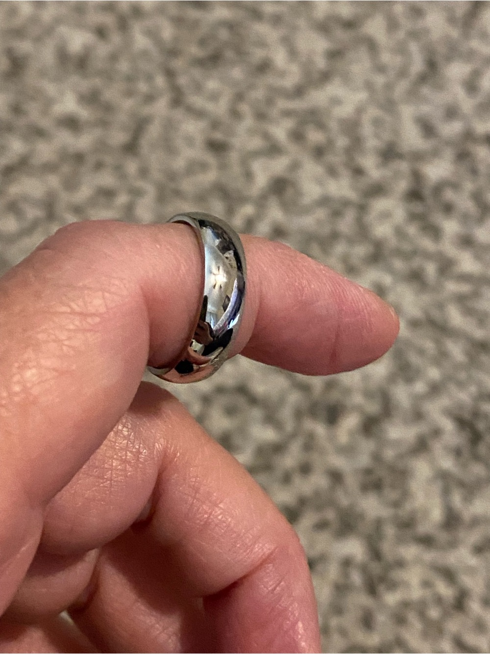 Classic Polished Silver Women’s Dome Ring